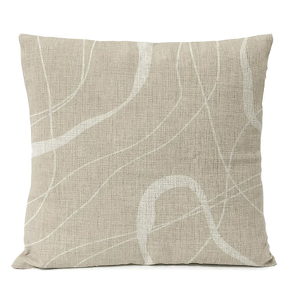 Housse de coussin abstrait et géométrique