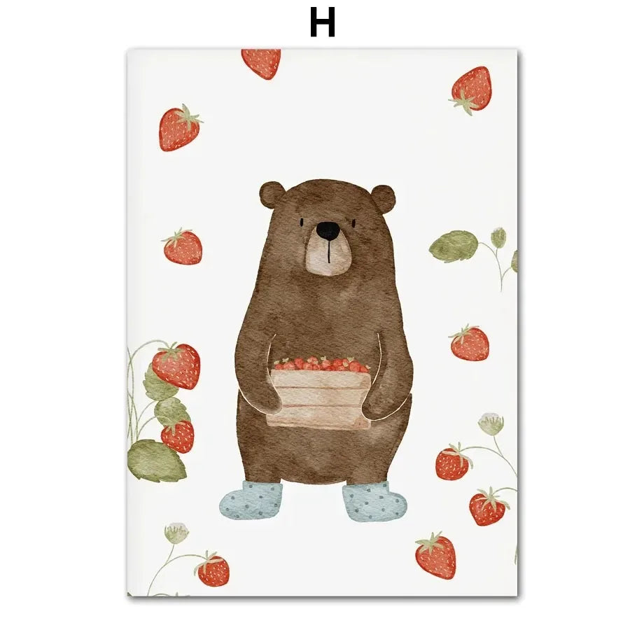 Adorables toiles petits ours pour chambre d’enfant