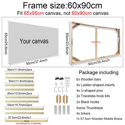 Cadre en bois pour toile