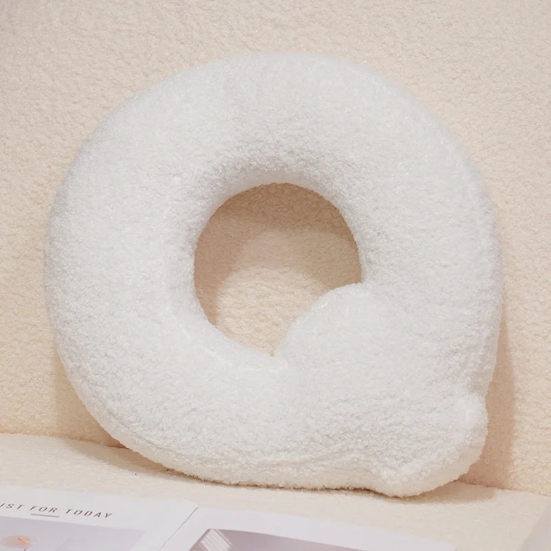 Coussins lettres blancs tout doux