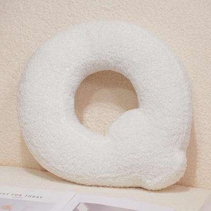 Coussins lettres blancs tout doux