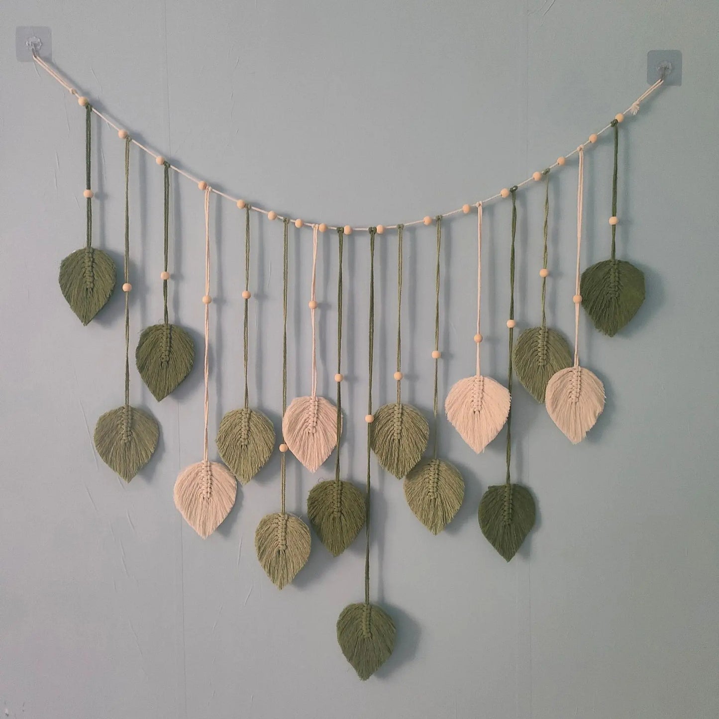 Décoration murale en macramé
