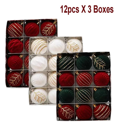 Lot de boules de Noël – Décorations de sapin multicolores