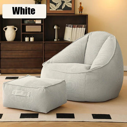 Pouf paresseux velours côtelé