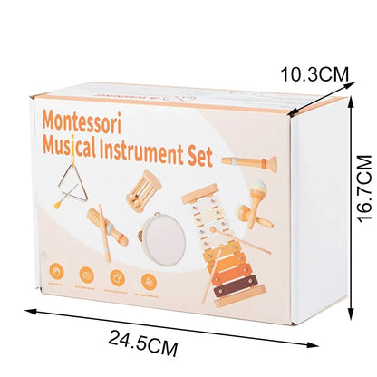 Jeux musicaux en bois certifiés CE – xylophone & maracas pour enfants 3 à 6 ans