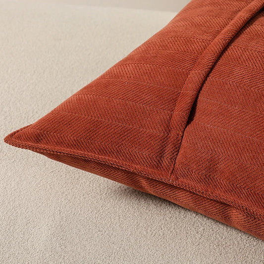 Housse de coussin en chenille douce