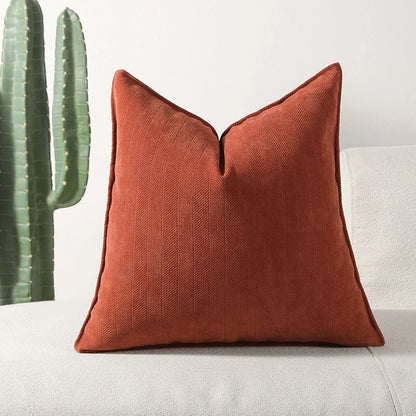 Housse de coussin en chenille douce
