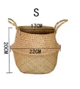 Grands paniers en osier – rangement & cache-pot décoratif