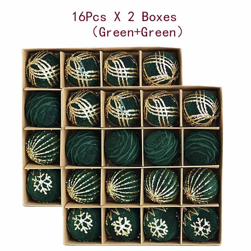 Lot de boules de Noël – Décorations de sapin multicolores