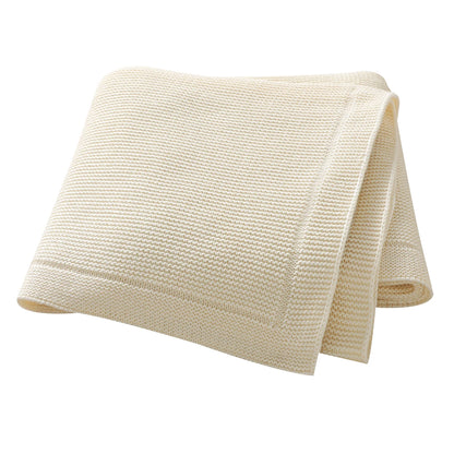 Couverture bébé en coton uni