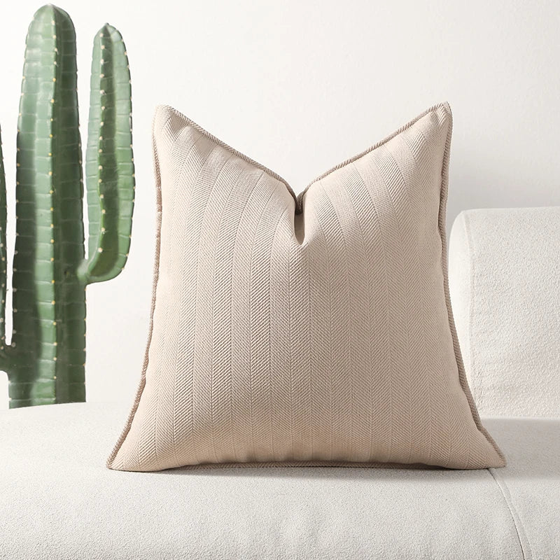 Housse de coussin en chenille douce