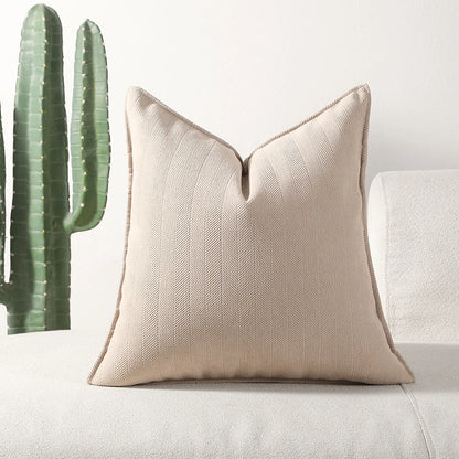 Housse de coussin en chenille douce