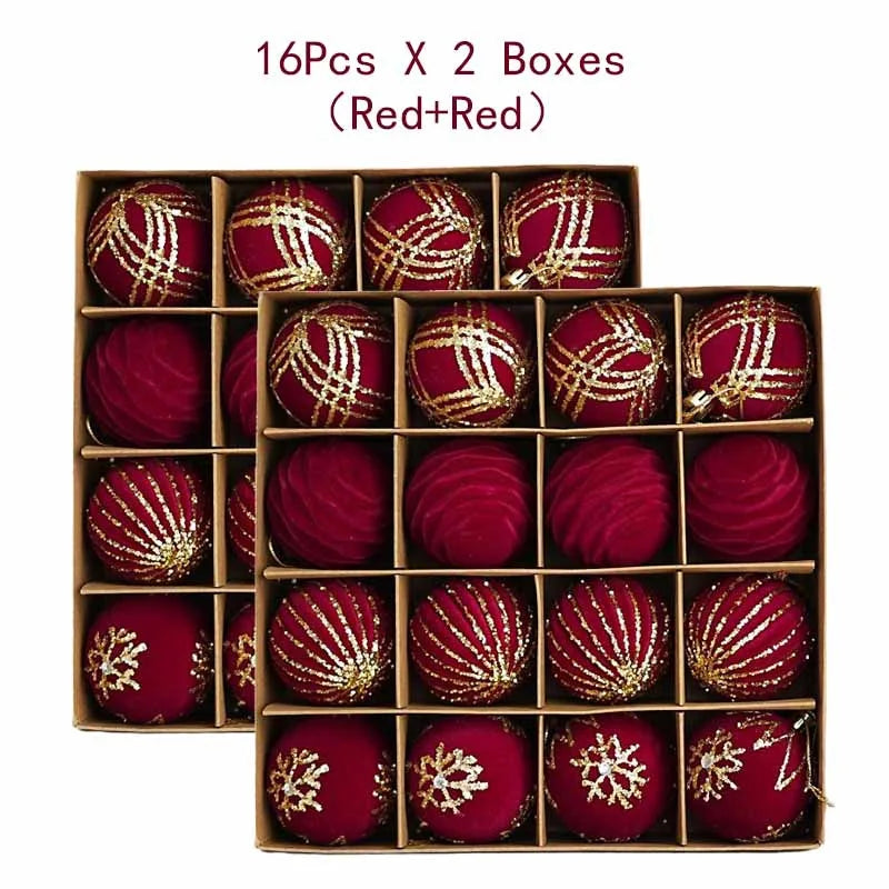 Lot de boules de Noël – Décorations de sapin multicolores