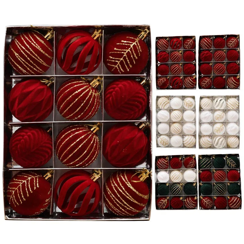 Lot de boules de Noël – Décorations de sapin multicolores