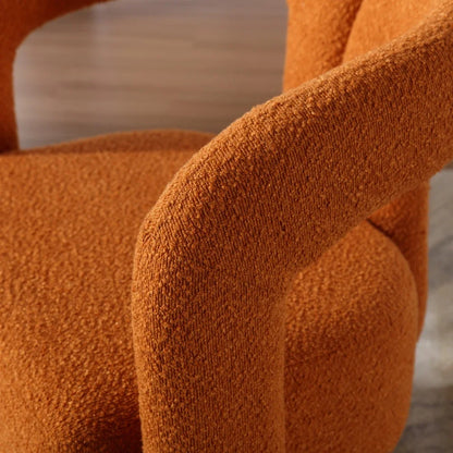 Chaise design en bouclette – Assise rotative 360°