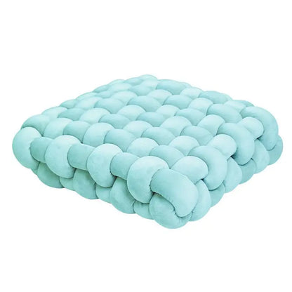 Coussin carré tressé