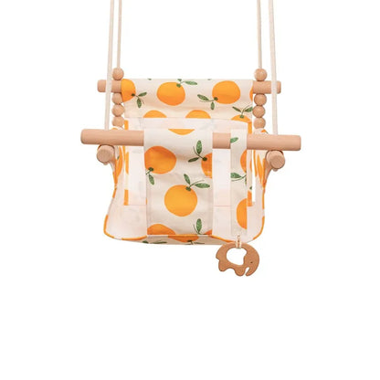 Chaise balançoire en bois pour enfants