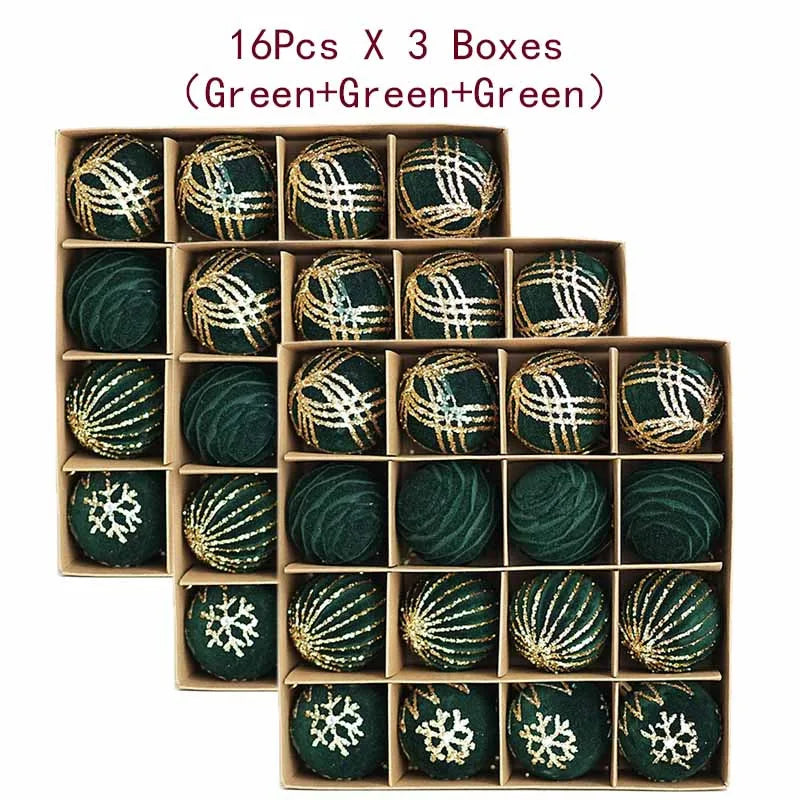 Lot de boules de Noël – Décorations de sapin multicolores