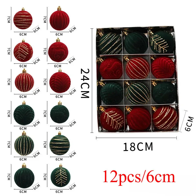 Lot de boules de Noël – Décorations de sapin multicolores
