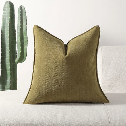 Housse de coussin en chenille douce