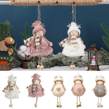 Décorations de sapin – Petits anges et poupées en tissu
