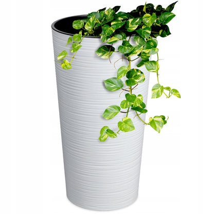 Cache-pot blanc – Design moderne 19 cm