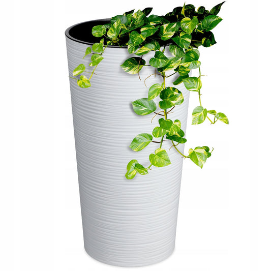 Cache-pot blanc – Design moderne 19 cm