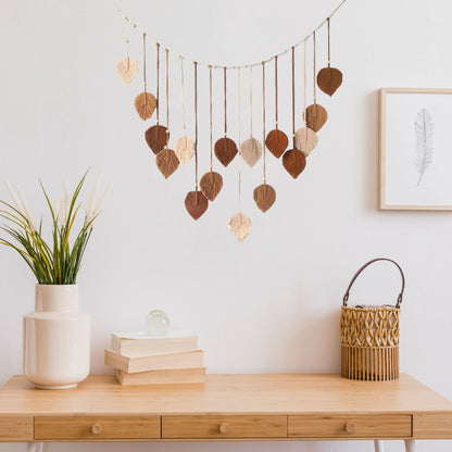Décoration murale en macramé