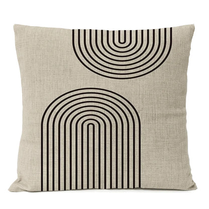 Housse de coussin abstrait et géométrique