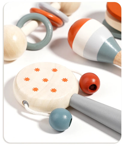 Jeux musicaux en bois certifiés CE – xylophone & maracas pour enfants 3 à 6 ans