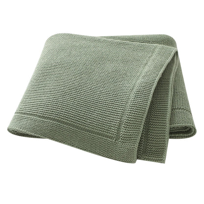Couverture bébé en coton uni