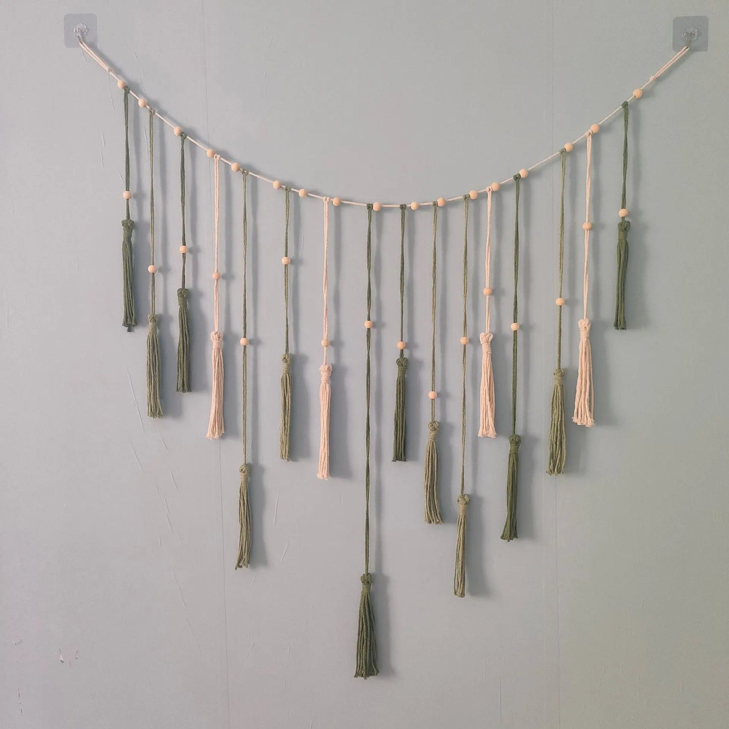 Décoration murale en macramé
