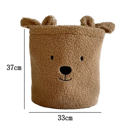 Petits paniers moumoutes avec tête d’ours