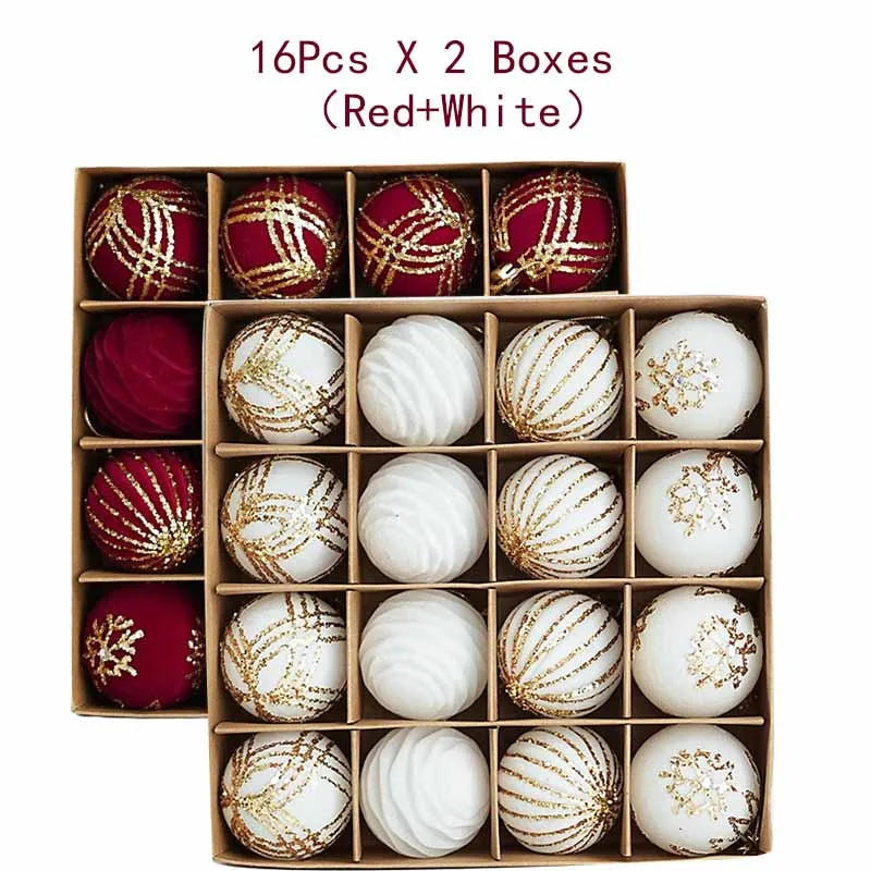 Lot de boules de Noël – Décorations de sapin multicolores