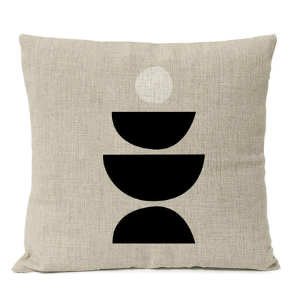Housse de coussin abstrait et géométrique