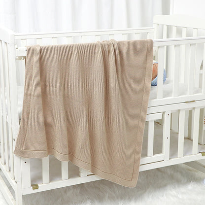 Couverture bébé en coton uni