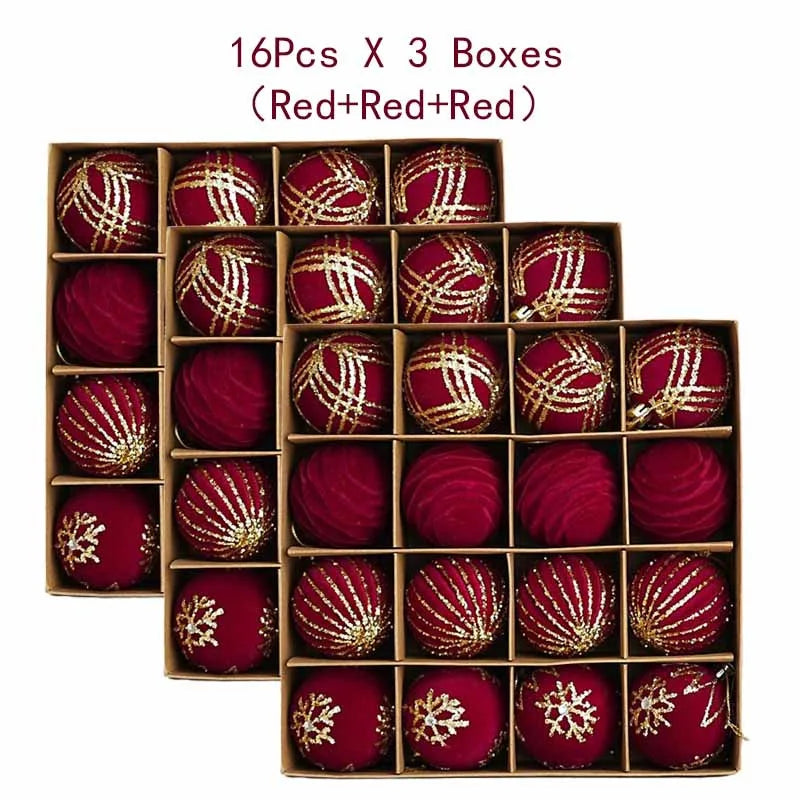 Lot de boules de Noël – Décorations de sapin multicolores