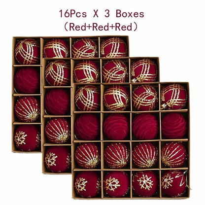 Lot de boules de Noël – Décorations de sapin multicolores
