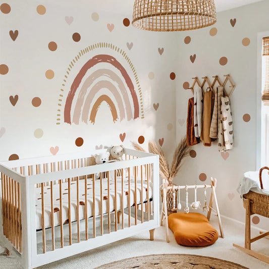 Stickers arc-en-ciel avec petits motifs décoratifs