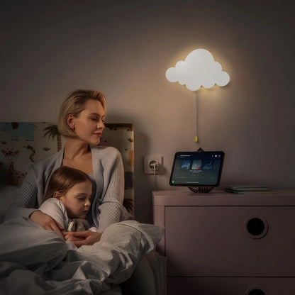 Luminaire LED nuage en bois
