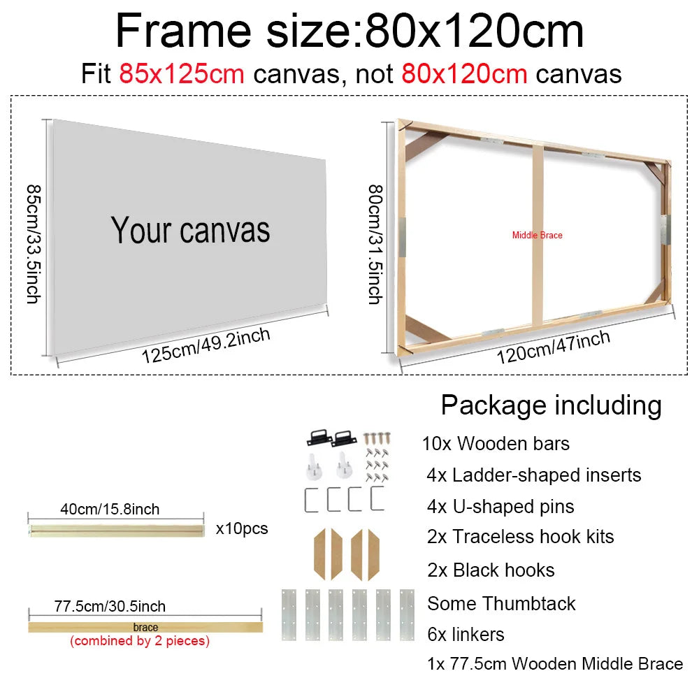Cadre en bois pour toile