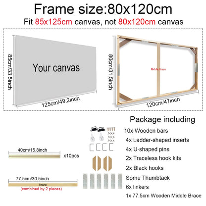 Cadre en bois pour toile