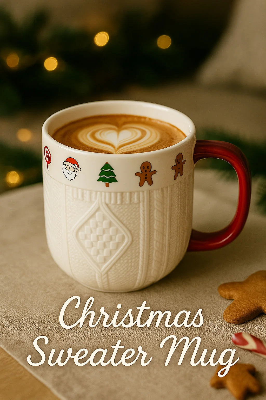 Tasses à café en céramique – Motifs de Noël & esprit cocooning