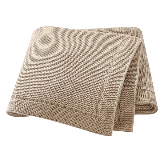 Couverture bébé en coton uni