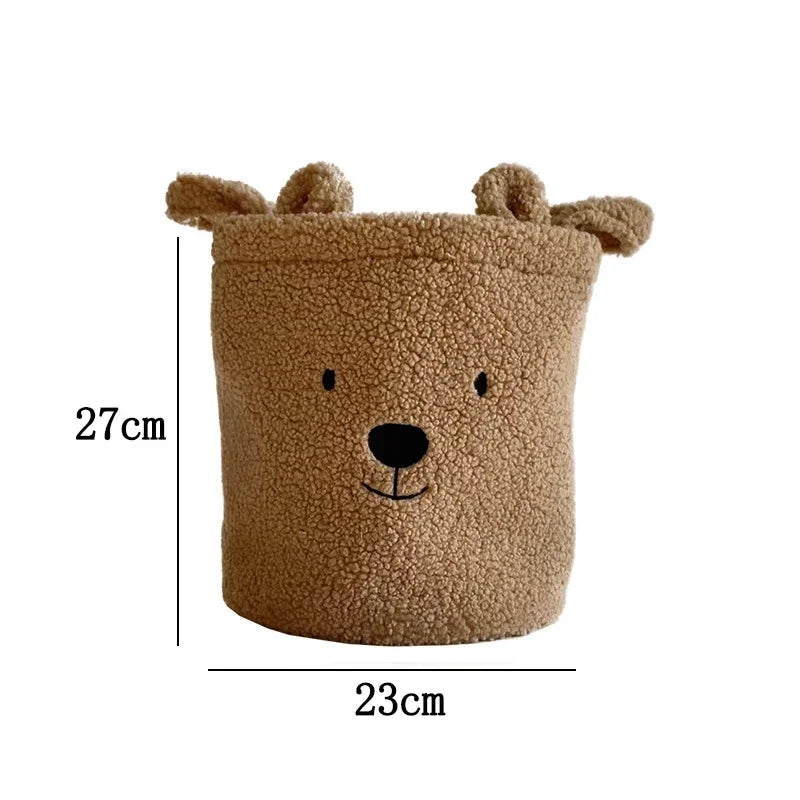 Petits paniers moumoutes avec tête d’ours