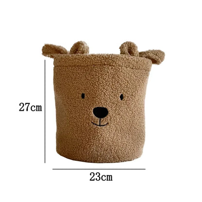 Petits paniers moumoutes avec tête d’ours