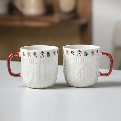 Tasses à café en céramique – Motifs de Noël & esprit cocooning