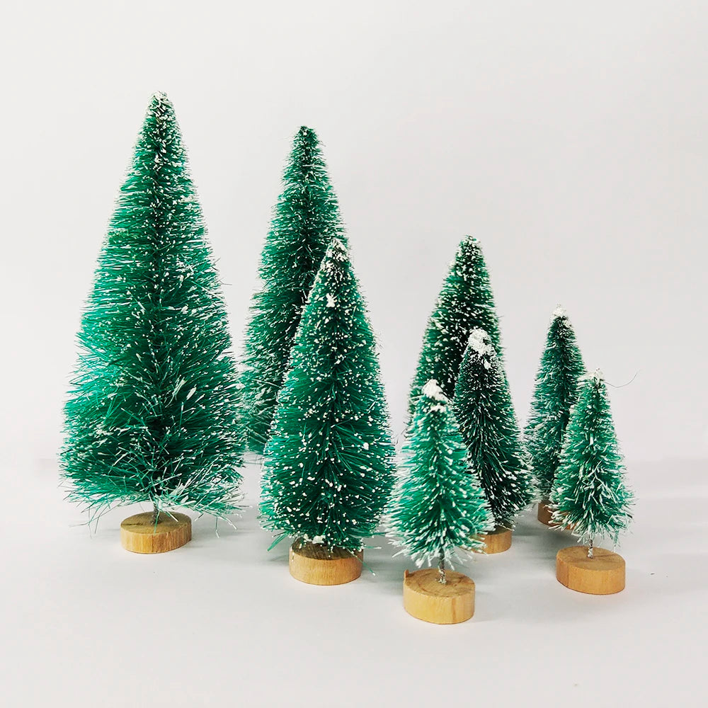 Lot de 5 ou 8 mini-sapins de décoration