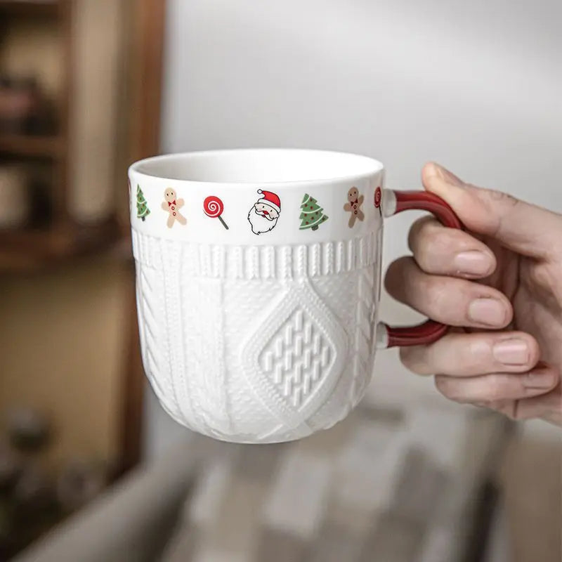 Tasses à café en céramique – Motifs de Noël & esprit cocooning