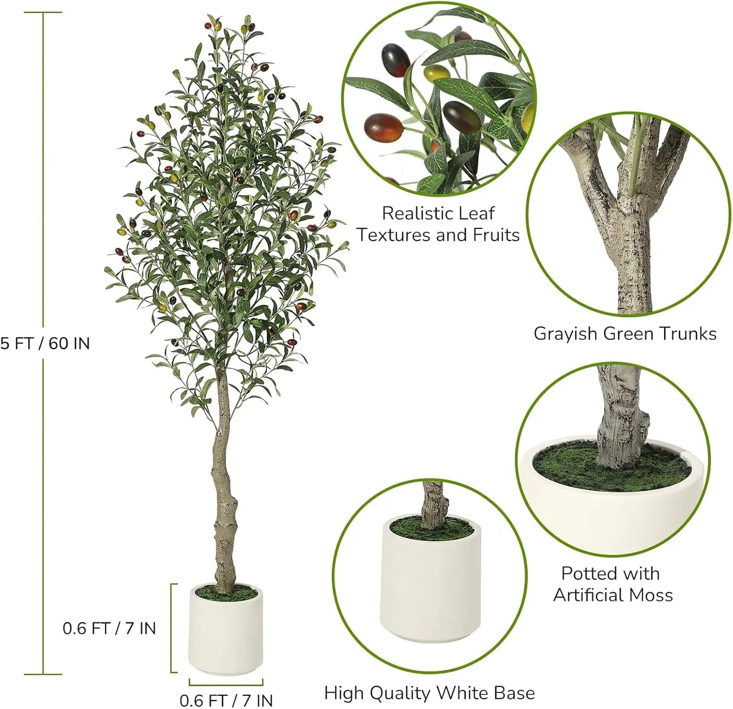 Arbre olivier artificiel